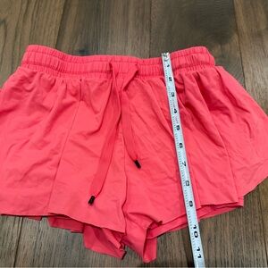Liberty Pro Youth Girls 2-in-1 Running Shorts - Coral Pink - YM